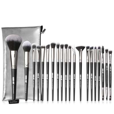 LWBTOSEE 20Pcs Makeup Tool Beauty Foundation Power Brush EyeShadow Brow Lash Fan Lip Concealer Face Makeup Brushes Set With Bag