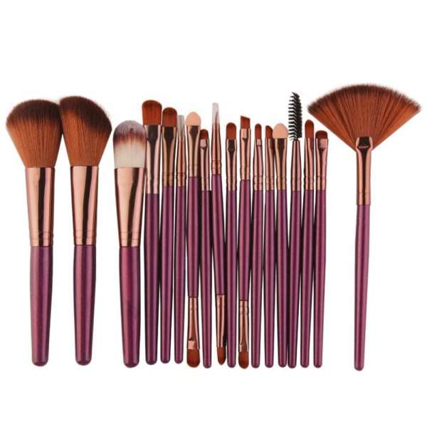 LWBTOSE 18Pcs/Set Professional Brush Tool Kit Cosmetic Brush tools Powder Foundation Eyeshadow Eyeliner Lip  Makeup Brushes Set