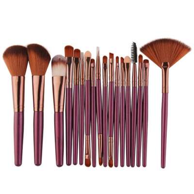 LWBTOSE 18Pcs/Set Professional Brush Tool Kit Cosmetic Brush tools Powder Foundation Eyeshadow Eyeliner Lip  Makeup Brushes Set