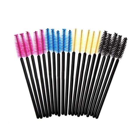 LWBTOSEE 50Pcs Disposable Lashes Tool Mascara Wand Applicator Eyebrow Cosmetic Brush Eyecare Makeup Styling Eyelash Brush Set